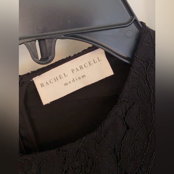 Rachel Parcell size M medium black lace dress with front ruffle - Picture 4 of 4